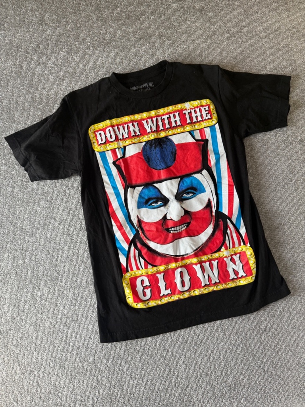 Killer's Never Die 'Down With The Clown" Graphic Tee Men's Medium